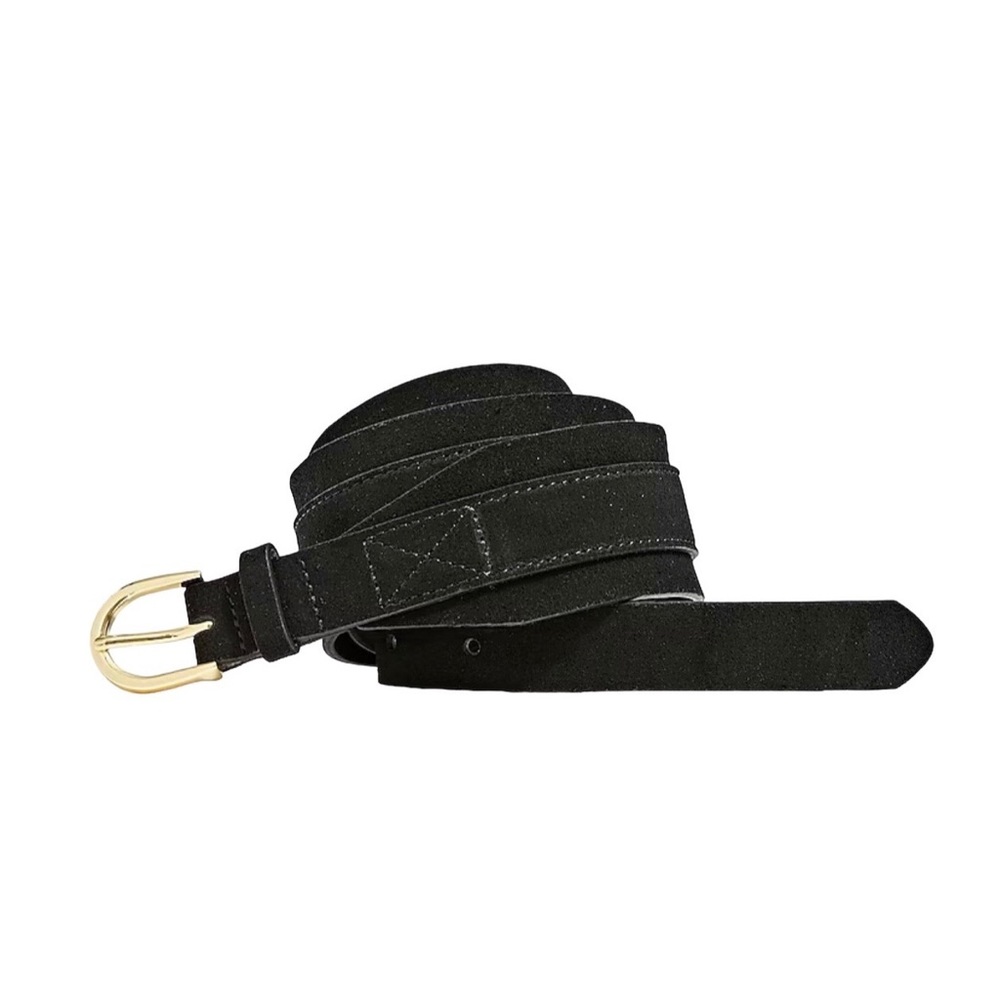 NWT J. Crew Sueded Black Belt S/M 30”-35” jcrew - Picture 5 of 7